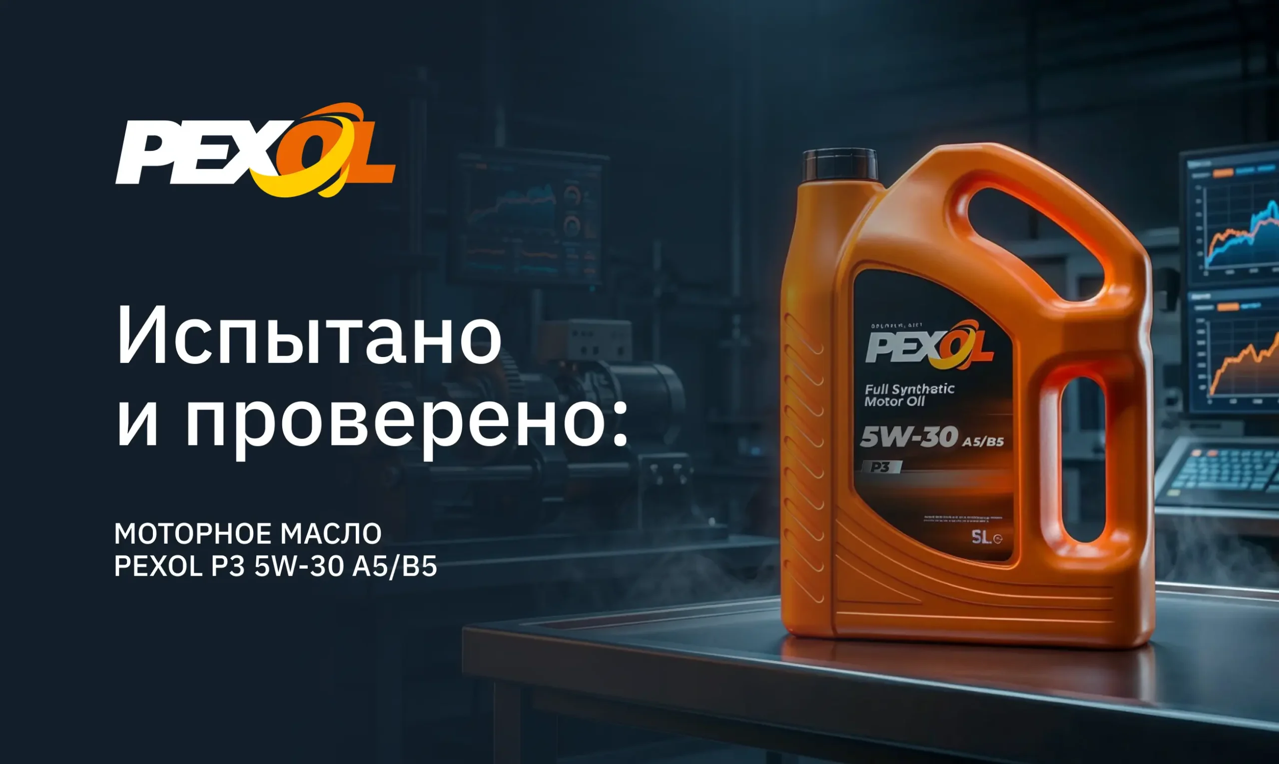 Испытано и проверено: моторное масло PEXOL P3 5W-30 A5/B5
